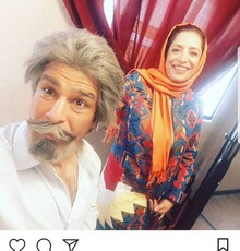 یوسف تیموری با گریم پروفسور بالتازار!