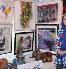 صد اثر صد هنرمند در گالری گلستان