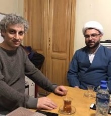 دلجویی رئیس اداره اوقاف شهرری از ارژنگ امیرفضلی