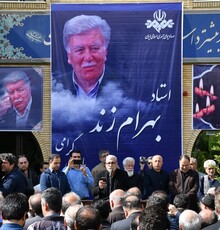 گزارش تصویری مراسم تشییع و خاکسپاری زنده یاد بهرام زند
