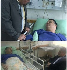 عیادت وزیر ارشاد و نایب رئیس فراکسیون امید از مدیرعامل فارابی