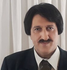 عکس | چهره متفاوت بیژن بنفشه‌خواه با چشم بسته و جراحی شده