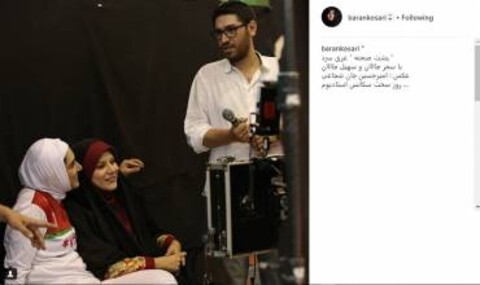 عکس | روز سخت باران کوثری کنار سحر دولتشاهی پشت صحنه «عرق سرد»