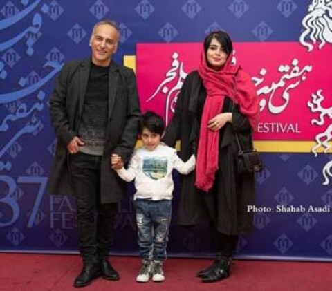 بازیگر «تنگه ابوقریب» همراه همسر و فرزندش | عکس